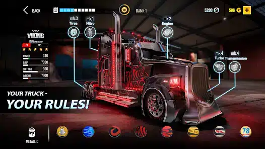 تحميل لعبة Big Rig Racing: Drag racing مهكرة Apk للاندرويد 2026 أخر إصدار مجانا