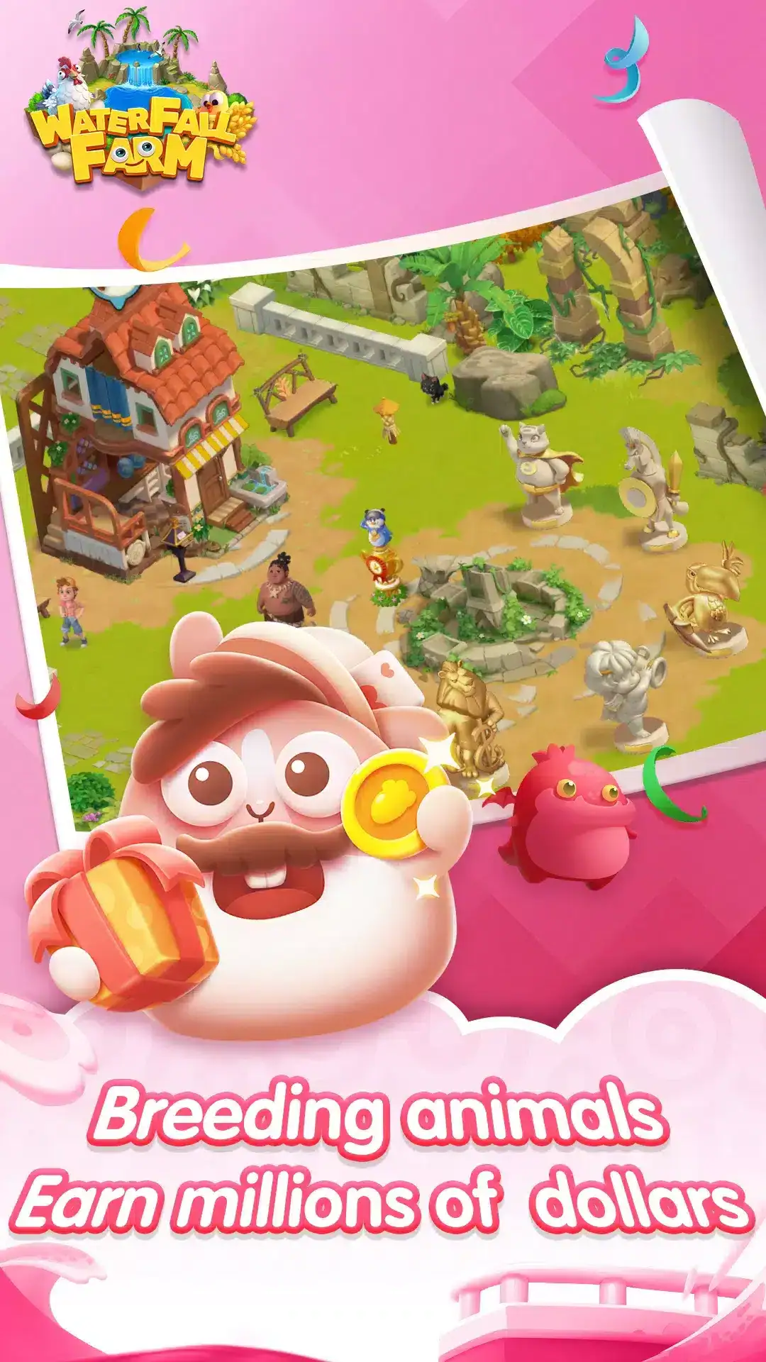 تحميل لعبة Waterfall Farm مهكرة Apk للاندرويد 2026 أخر إصدار مجانا