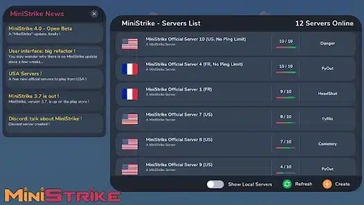 تنزيل لعبة منسترك MiniStrike مهكرة Apk للاندرويد 2026 أخر إصدار مجانا