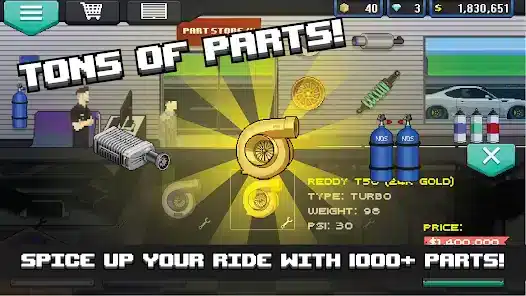 تحميل لعبة Pixel Car Racer مهكرة Apk للاندرويد 2026 أخر إصدار مجانا