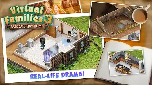 تنزيل لعبة Virtual Families 3 مهكرة Apk للاندرويد 2026 أخر إصدار مجانا