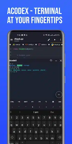 تحميل تطبيق Acode Powerful Code Editor Pro مهكر Apk للاندرويد 2026 أخر إصدار مجانا
