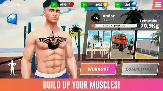 تحميل لعبة Iron Muscle IV : GYM simulator للاندرويد 2026 أخر إصدار مجانا