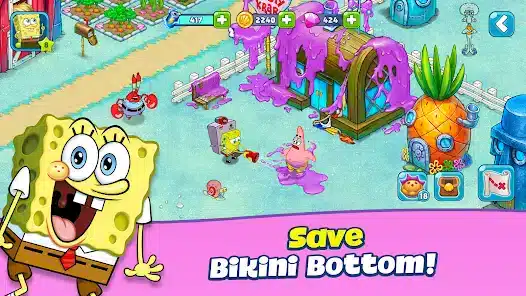 تحميل لعبة SpongeBob Adventures In A Jam مهكرة Apk للاندرويد 2026 أخر إصدار مجانا