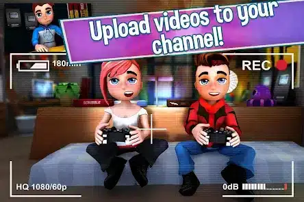 تحميل لعبة youtuber mod مهكرة Apk للاندرويد 2026 أخر إصدار مجانا