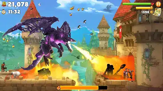 تحميل لعبة Hungry Dragon مهكرة Apk ‏للاندرويد 2026‏ أخر إصدار مجانا