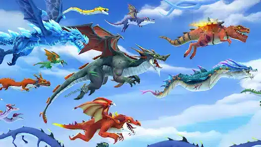تحميل لعبة Hungry Dragon مهكرة Apk ‏للاندرويد 2026‏ أخر إصدار مجانا