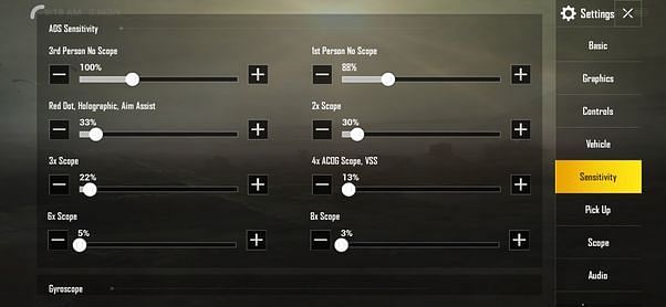 نسخ كود حساسية ببجي موبايل بدون جيروسكوب او جيروسكوب ثبات السلاح 2026 اخر تحديث