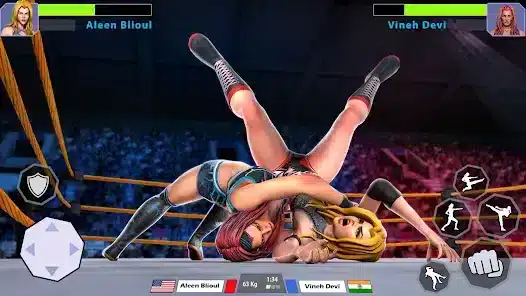 تحميل لعبة Bad Girls Wrestling Game مهكرة Apk للاندرويد 2026 أخر إصدار مجانا