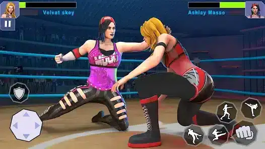 تحميل لعبة Bad Girls Wrestling Game مهكرة Apk للاندرويد 2026 أخر إصدار مجانا