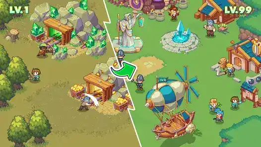 تحميل لعبة Guardian War: RPG Pixel Games مهكرة Apk للاندرويد 2026 أخر إصدار مجانا
