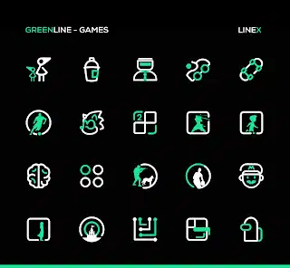 تحميل تطبيق GreenLine Icon Pack: LineX مهكر Apk للاندرويد 2026 أخر إصدار مجانا