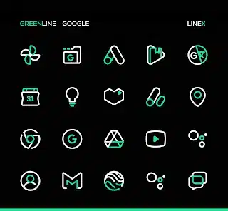 تحميل تطبيق GreenLine Icon Pack: LineX مهكر Apk للاندرويد 2026 أخر إصدار مجانا