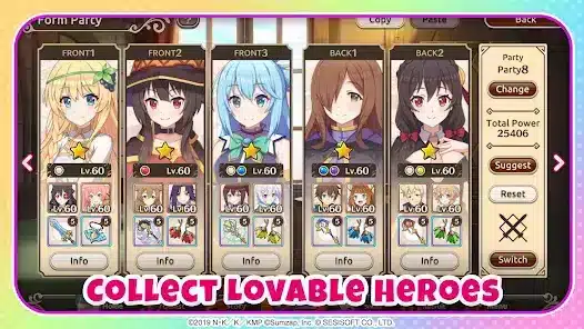 تحميل لعبة KonoSuba: Fantastic Days مهكرة Apk للاندرويد 2026 أخر إصدار مجانا