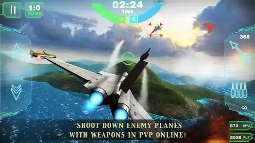 تحميل لعبة Air Combat Online مهكرة Apk للاندرويد 2026 أخر إصدار مجانا