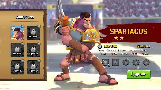 تحميل لعبة Gladiator Heroes مهكرة Apk للاندرويد 2026 أخر إصدار مجانا