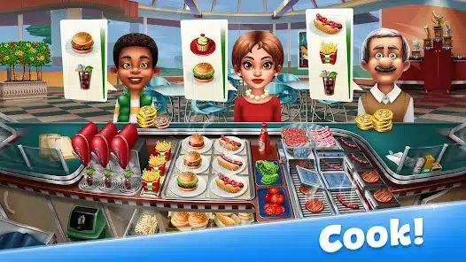 تحميل لعبة حمي الطهي Cooking Fever مهكرة Apk للاندرويد 2026 أخر إصدار مجانا