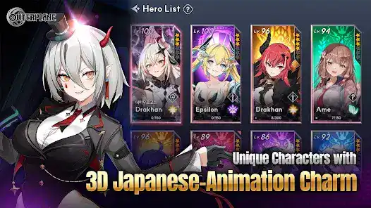 تحميل لعبة OUTERPLANE - Strategy Anime مهكرة Apk للاندرويد 2026 أخر إصدار مجانا