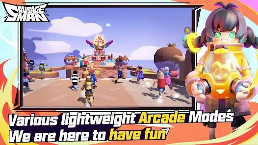 تحميل لعبة رجل السجق Sausage Man مهكرة Apk للاندرويد 2026 أخر إصدار مجانا