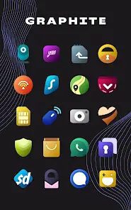 تحميل تطبيق Graphite Icon Pack مهكر Apk للاندرويد 2026 أخر إصدار مجانا