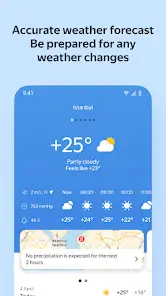 تحميل تطبيق Yandex.Weather مهكر Apk للاندرويد 2026 أخر إصدار مجانا