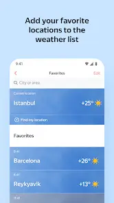 تحميل تطبيق Yandex.Weather مهكر Apk للاندرويد 2026 أخر إصدار مجانا