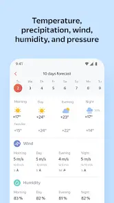تحميل تطبيق Yandex.Weather مهكر Apk للاندرويد 2026 أخر إصدار مجانا