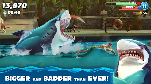 تحميل لعبة Hungry Shark World مهكرة Apk للاندرويد 2026 أخر إصدار مجانا