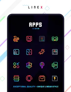 تحميل تطبيق LineX Icon Pack مهكر Apk للاندرويد 2026 أخر إصدار مجانا