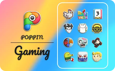 تحميل تطبيق Poppin icon pack مهكر Apk للاندرويد 2026 أخر إصدار مجانا