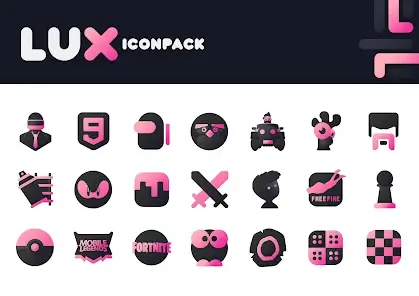 تحميل تطبيق LuX Pink IconPack مهكر Apk للاندرويد 2026 أخر إصدار مجانا