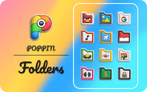 تحميل تطبيق Poppin icon pack مهكر Apk للاندرويد 2026 أخر إصدار مجانا