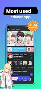 تحميل تطبيق Anime Stickers مهكر Apk للاندرويد 2026 أخر إصدار مجانا