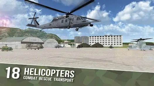 تحميل لعبة محاكاة الهليكوبتر Helicopter Sim Flight Simulator مهكرة Apk للاندرويد 2026 أخر إصدار مجانا