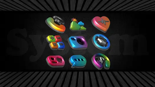 تحميل تطبيق Auric Dark 3D Icon Pack مهكر Apk للاندرويد 2026 أخر إصدار مجانا