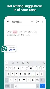تحميل كيبورد Grammarly Keyboard مهكر Apk للاندرويد 2026 أخر إصدار مجانا