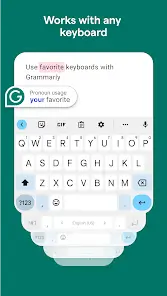 تحميل كيبورد Grammarly Keyboard مهكر Apk للاندرويد 2026 أخر إصدار مجانا