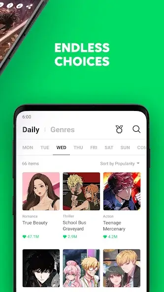 تحميل تطبيق WEBTOON مهكر Apk للاندرويد 2026 أخر إصدار مجانا