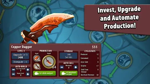 تحميل لعبة Crafting Idle Clicker مهكرة Apk للاندرويد 2026 أخر إصدار مجانا