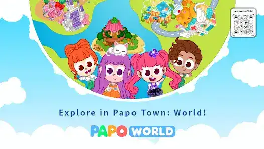 تحميل لعبة Papo Town World مهكرة Apk للاندرويد 2026 أخر إصدار مجانا