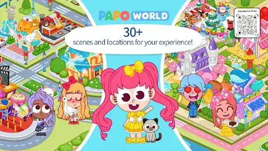 تحميل لعبة Papo Town World مهكرة Apk للاندرويد 2026 أخر إصدار مجانا