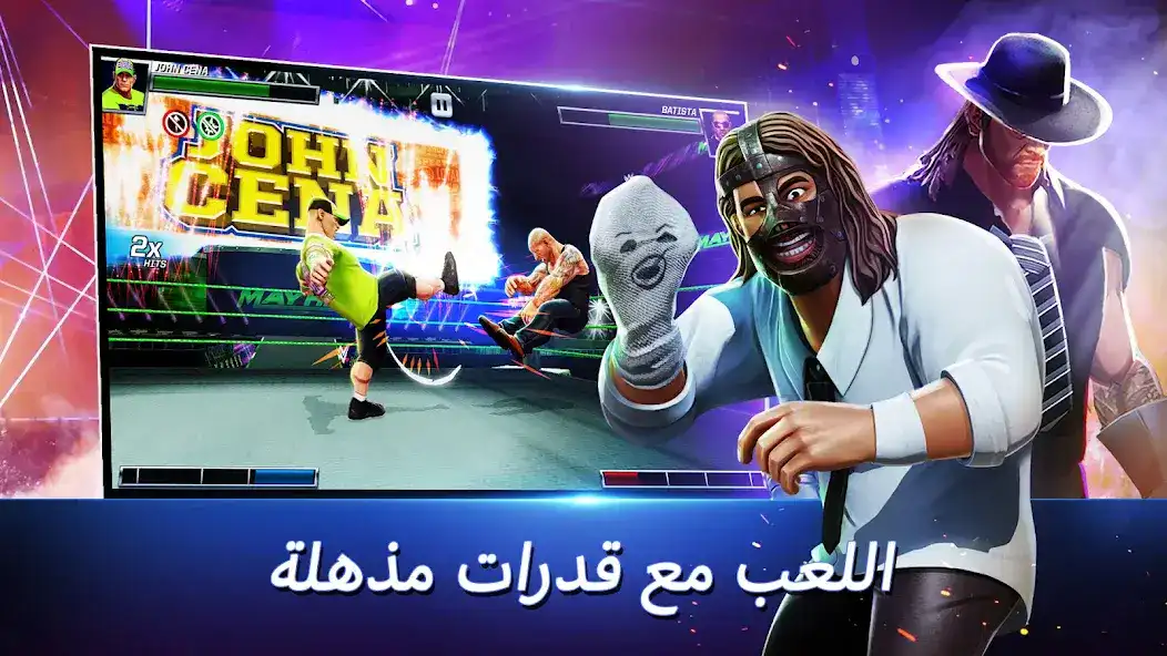 تحميل لعبة WWE Mayhem مهكرة Apk للاندرويد 2026 اخر إصدار مجانا