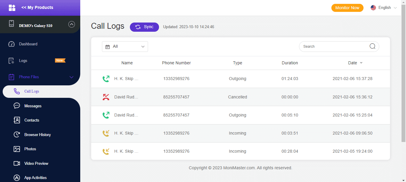أفضل تطبيق للرقابة الأبوية MoniMaster for Android للسيطرة الكاملة على نشاط أطفالك للاندرويد