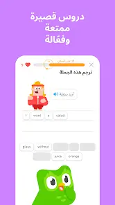 تحميل برنامج دولينجو بلس Duolingo مهكر Apk للاندرويد 2026 أخر إصدار مجانا