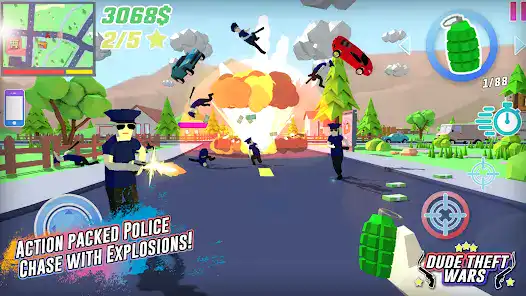 تحميل لعبة Dude Theft Wars مهكرة Apk للاندرويد 2026 أخر إصدار مجانا