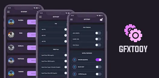 تحميل برنامج GFXTOOY مهكر Apk تفعيل 90 فريم ببجي للاندرويد 2026 أخر إصدار مجانا