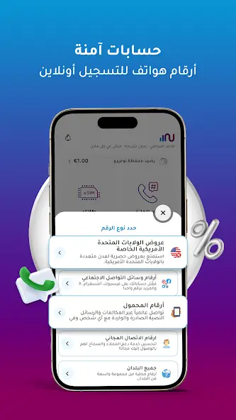 تحميل برنامج نوميرو إي سيم Numero eSIM مهكر Apk ارقام وهمية امريكية للاندرويد 2026 اخر أصدار مجانا