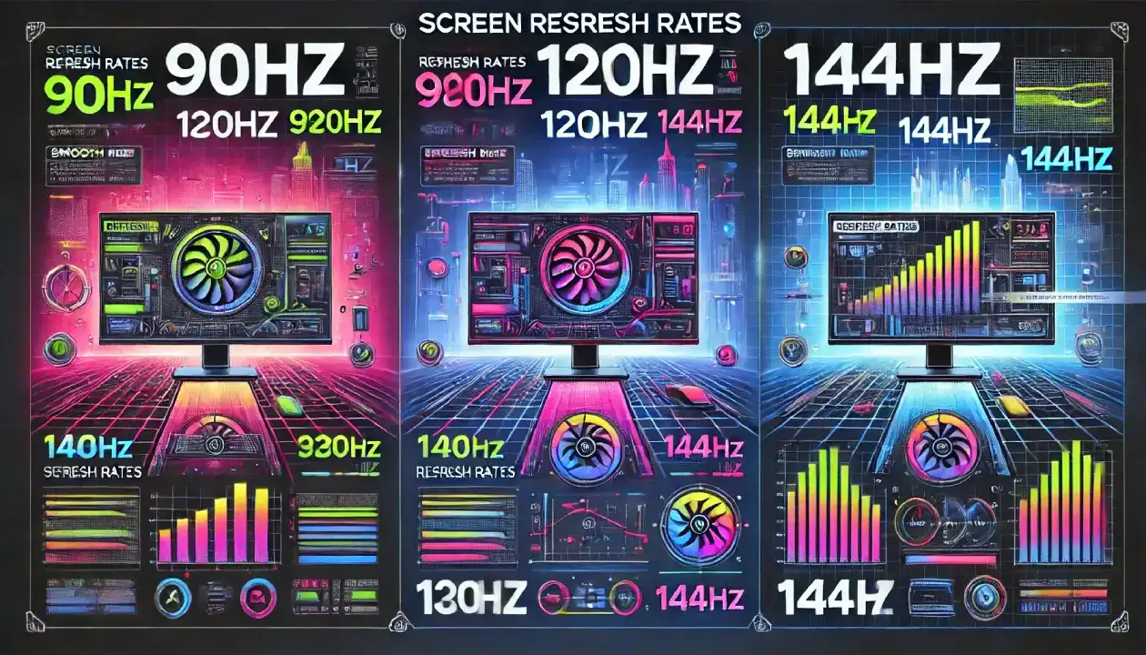 قائمة الهواتف التى تدعم معدل تحديث الشاشة 90 و 120 و 144 هرتز