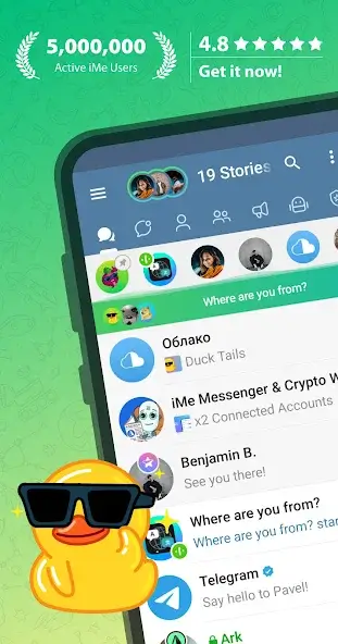 تحميل تطبيق iMe AI Messenger for Telegram مهكر Apk للاندرويد 2026 أخر إصدار مجانا
