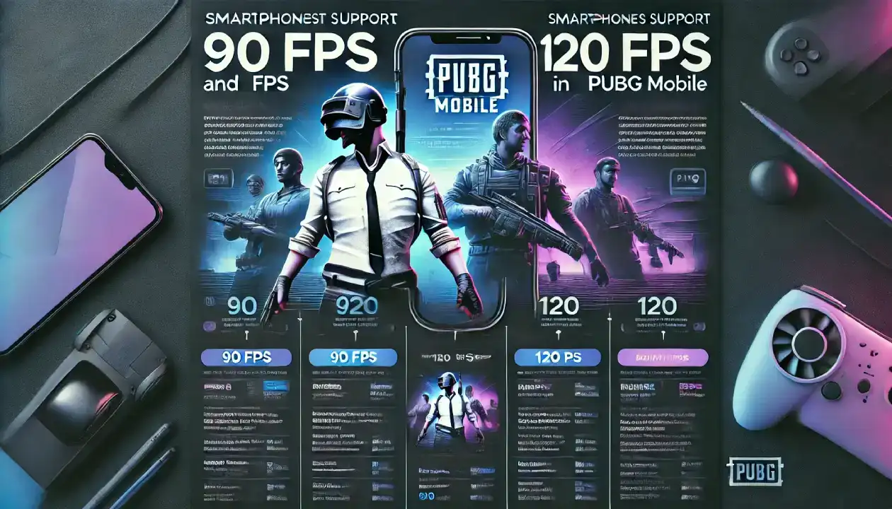 قائمة جميع الهواتف التي تدعم 90 فريم و120 فريم في ببجي موبايل